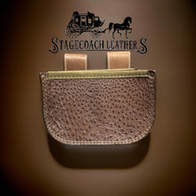 Load image into Gallery viewer, Uplander Ostrich Leather Shell Bag