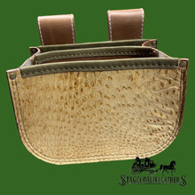 Load image into Gallery viewer, Uplander Ostrich Leather Shell Bag