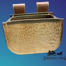 Load image into Gallery viewer, Uplander Ostrich Leather Shell Bag