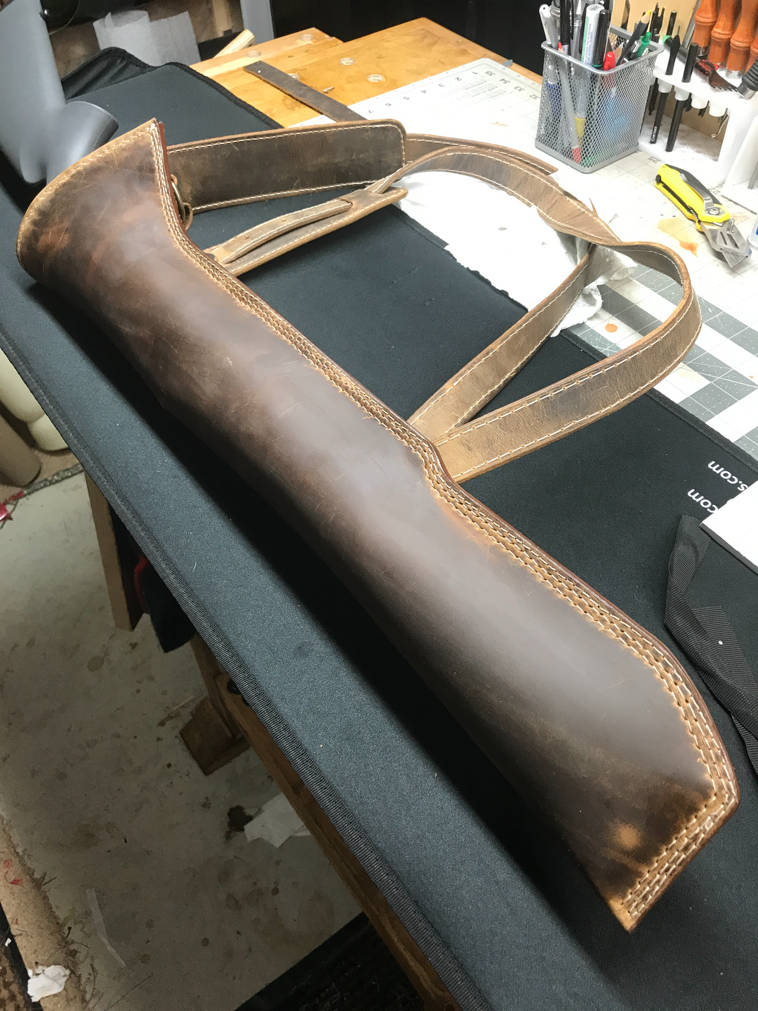 backpack scabbard leather Rifle / Shotgun Backpack Style Scabbard – Stagecoach Leathers