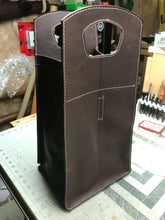 Load image into Gallery viewer, Leather Wine Tote. 4 Bottle Carrier