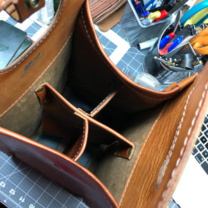 Leather Wine Tote. 4 Bottle Carrier